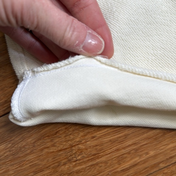 NEW MADHAPPY French Terry Sweatpants Cream sz S - Picture 7 of 7